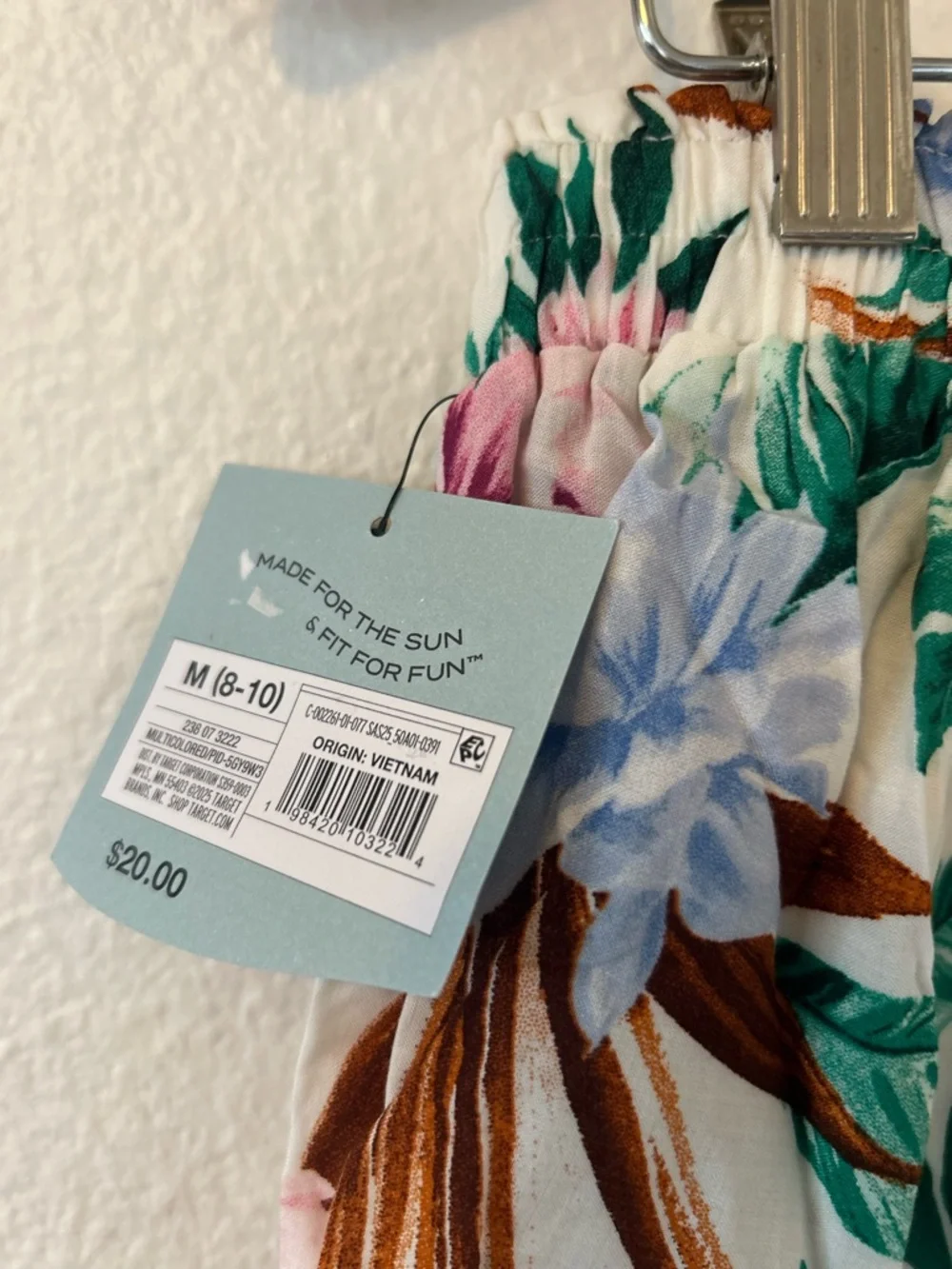 Shade & Shore Colorful Floral Cover up Shorts Size M - Picture 5 of 6